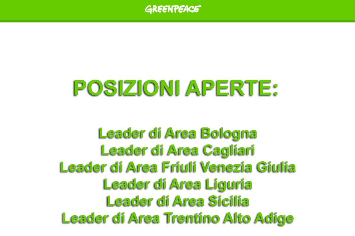 GREENPEACE RICERCAPERSONALE