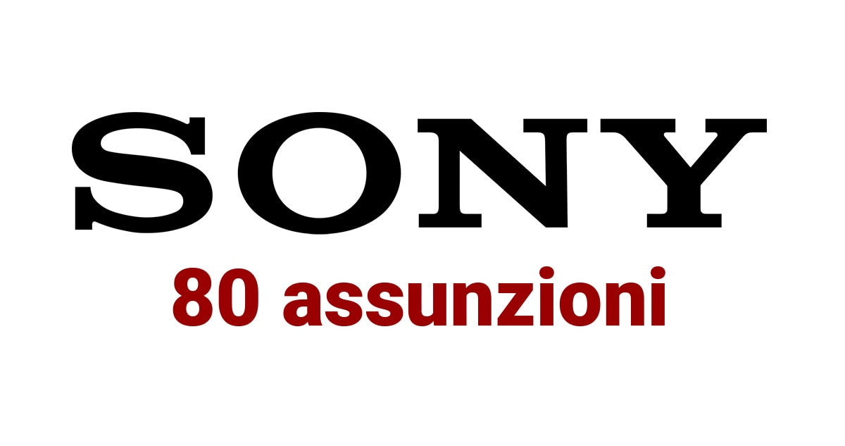 Sony 80 nuove offerte di lavoro