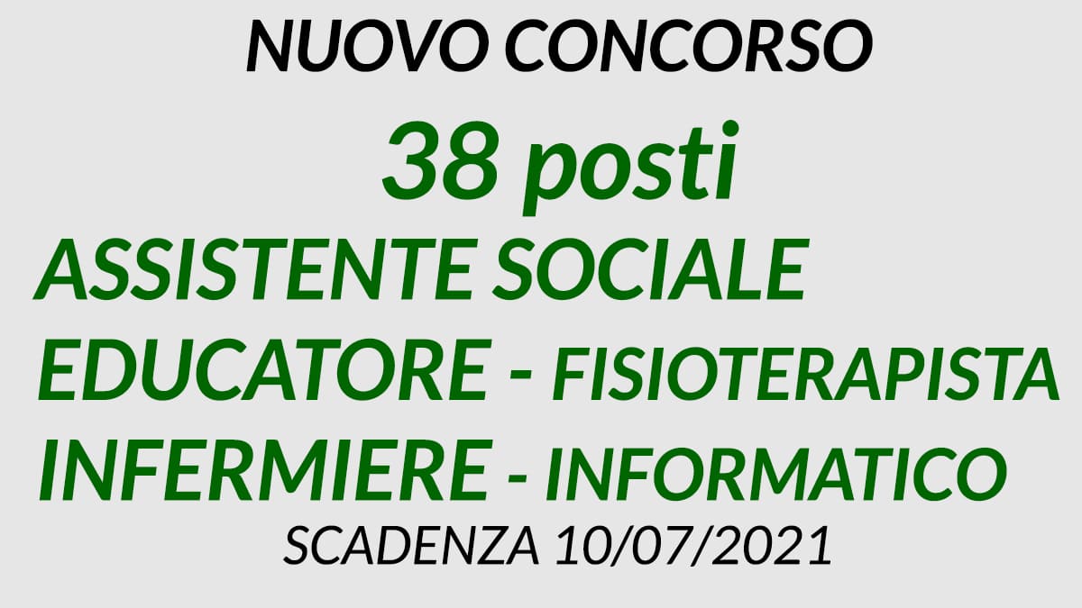 Concorso 38 posti vari profili ASP di Catania