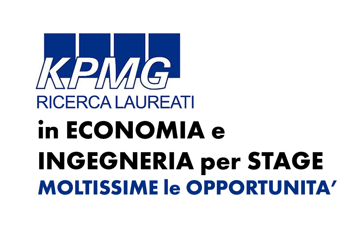 KPMG cerca laureati - MOLTISSIME SEDI in ITALIA